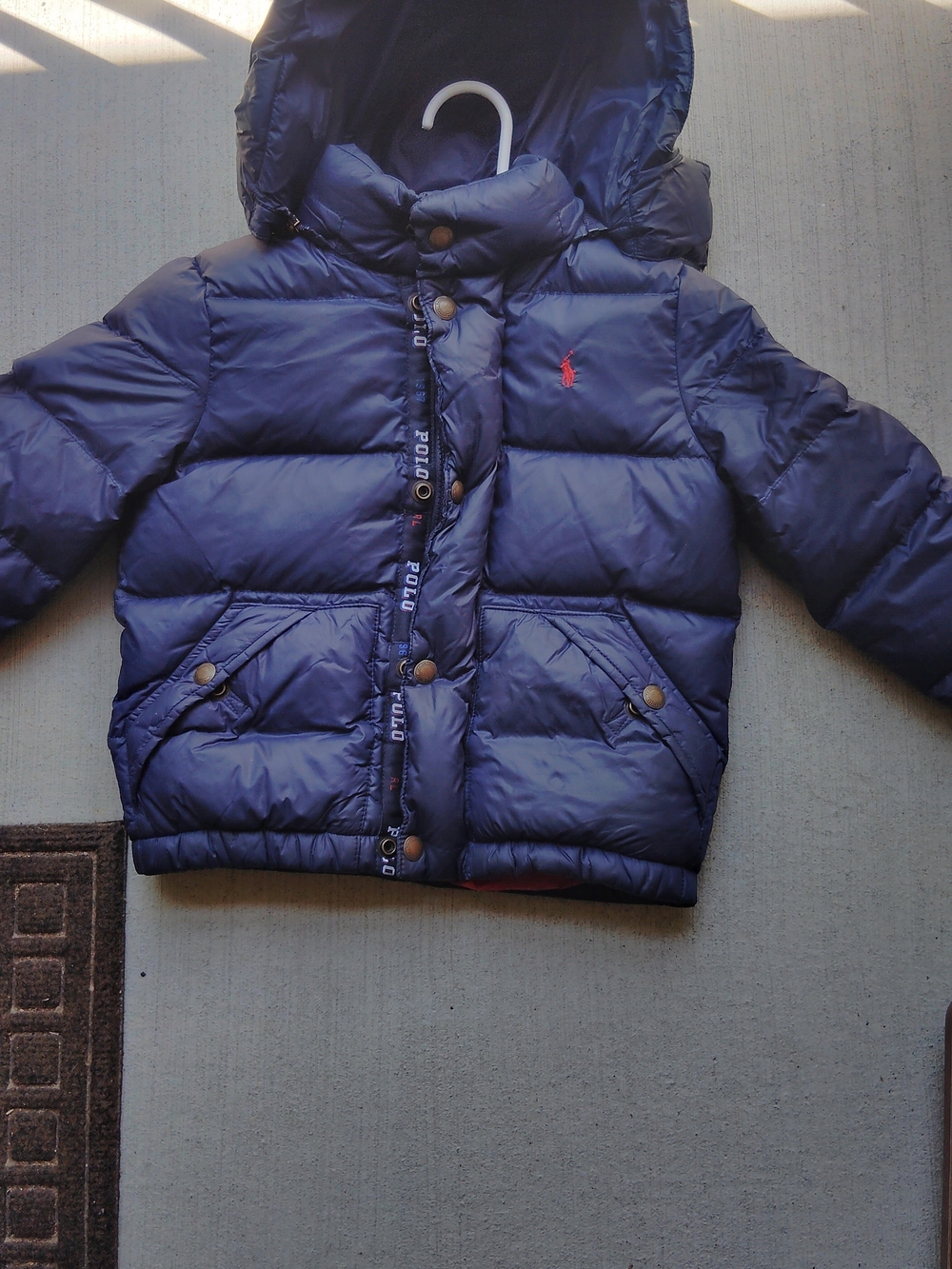 Polo by Ralph Lauren Kids Navy Puffer Jacket with Hood